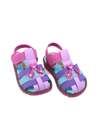 Papuç Sepeti Arzen-2879 Kız Bebek Ortopedik Sandalet Ayakkabı 001