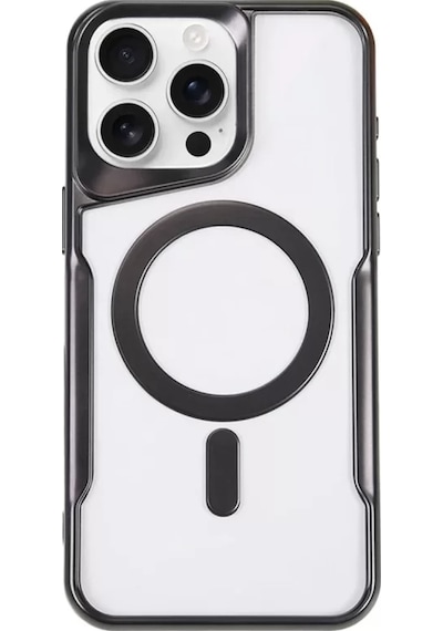 Newface Apple İphone 11 Pro Max Kılıf Boyi Magsafe Silikon Kapak - Siyah