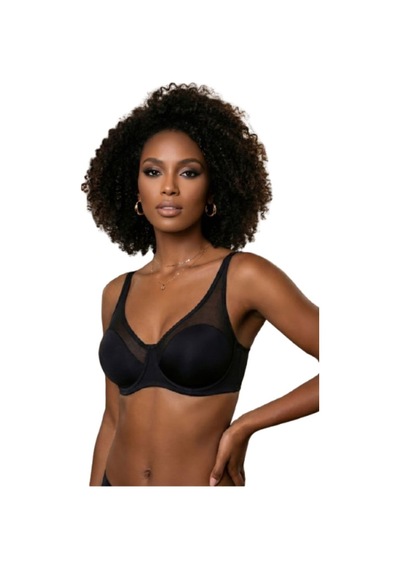 Le Jardin 9200 Le Jardın Tül Kaplı Soft C Cup Dolgusuz Sty Siyah