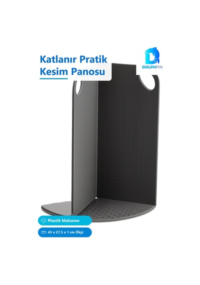 Katlanır Pratik Kesim Panosu, Plastik, 43 X 27,5 Cm Çok Renkli