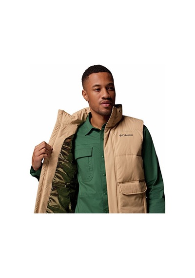 Columbia Landroamer Puffer Vest Erkek Outdoor Yeleği 2134281262 Kahverengi Kahverengi