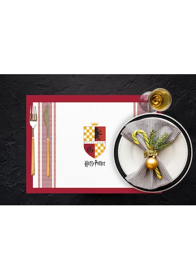 Adawall Home Hogwarts Houses Kumaş Amerikan Servis 4'lü Set Çok Renkli