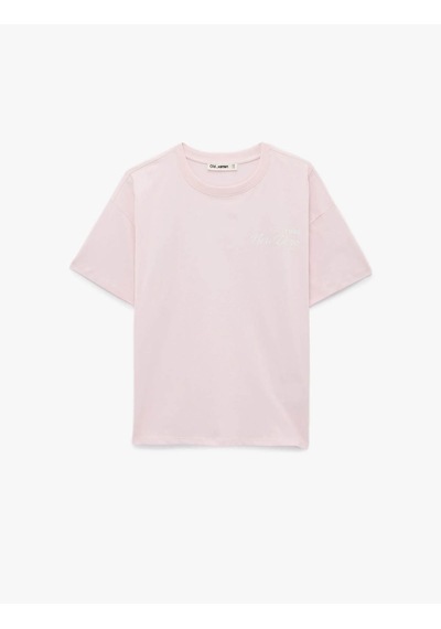 Koton Rahat Kalıp Pembe Kadın T-shirt 6sal10111ık Pembe