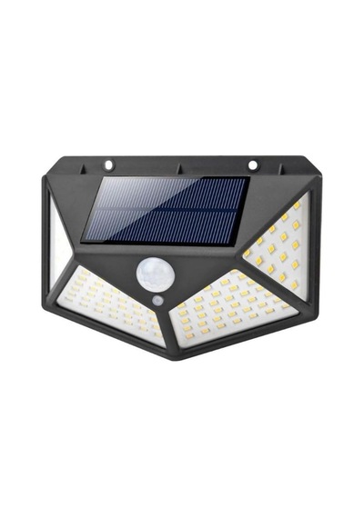 Led Güneş Enerjili Solar Duvar Apliği - 1200 Lümen Hareket Sensörlü 3 Modlu Bahçe Aydınlatması Hero Led Solar D Çok Renkli