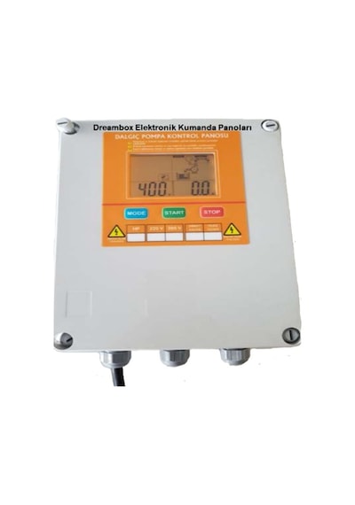 Ebt 2000 17.5-20 Hp Arası Trifaze Dalgıç Pompalar İçin Lcd Ekranlı Elektronik Koruma Kontrol Panosu