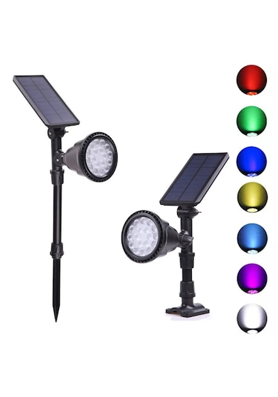 30 Watt Solar Çim Bahçe Armatürü / Çim Saplama Ağaç Aydınlatma Rgb / Renkli