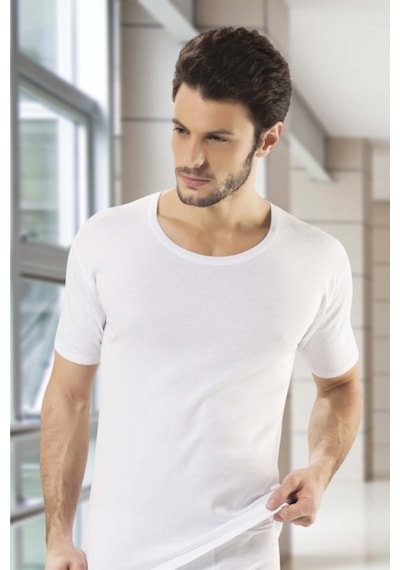 Hmd Bay Bisiklet Yaka Atlet Penye Pamuk 6'Lı Paket E606