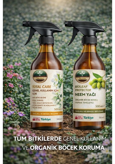 Genel Kullanım Bitki Besini Ve Neem Yağı İkili Bakım Seti 2 L - 1 L - 1 L - 500 ML
