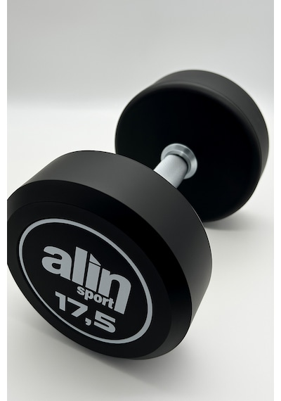 Alin Sport 17,5 Kg Kauçuk Kaplı Profesyonel Olimpik Dumbbell Dambıl - Beyaz Alin