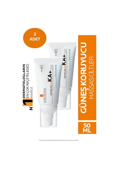 La Roche Posay Anthelios Ka+100 Yüksek Koruyucu Güneş Kremi SPF50+ 2 x 50 ML