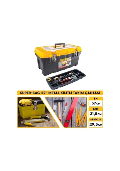 Super Bag 2078 22'' Metal Kilitli Takım Alet Çantası 1 Adet