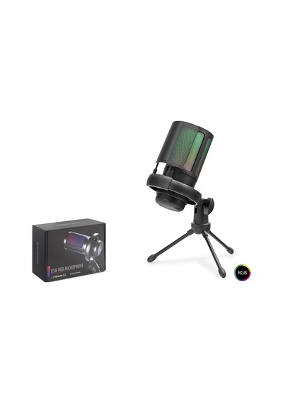 Profesyonel Rgb Mikrofon 192 Khz / 24 Bit Type-c - Siyah Me6