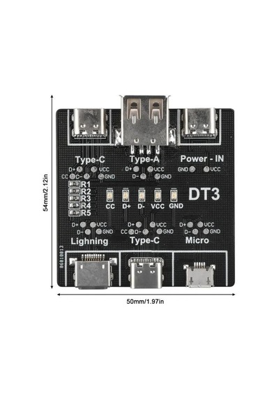 Dt3 Kablo Test Cihazı Typec / Micro / Usb / Lightning