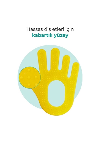 Mamajoo Yumuşak Diş Kaşıyıcı / Sarı El Sarı