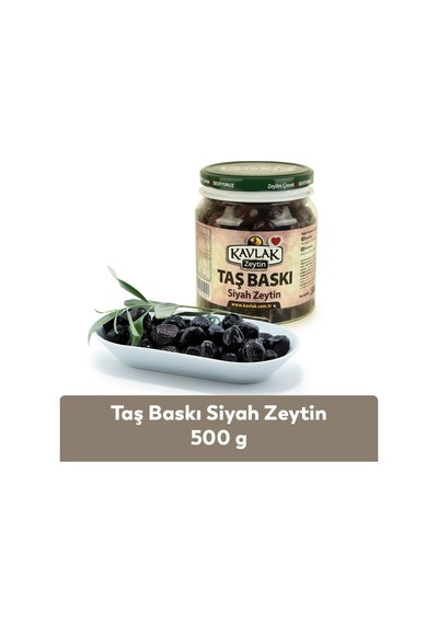 Kavlak Taş Baskı Gemlik Siyah Zeytin 500gr