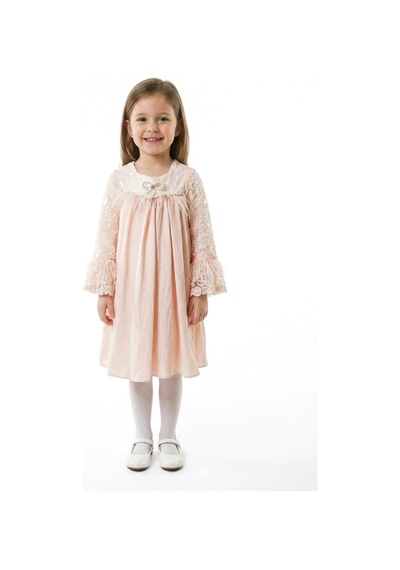 Xo Kids Kız Çocuk Elbise 3-7 Yaş 604 Pembe