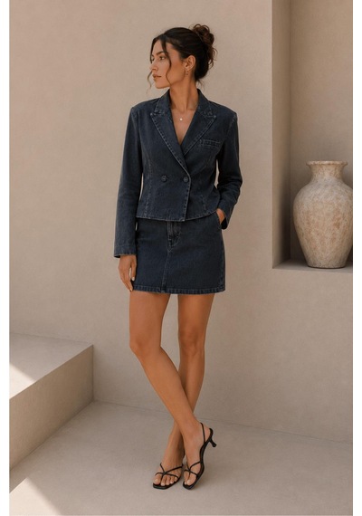 Alexandergardi Denim Blazer Ceket Koyu Lacivert