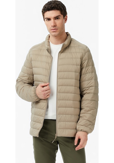 Nautica Erkek Bej Regular Fit Dik Yaka Su İtici Kaz Tüyü Montkapitonej57041t