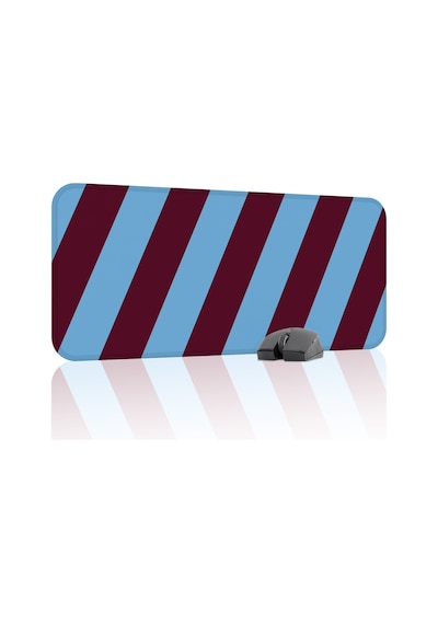 Bordo Mavi 70x30 Xl Taraftar Gaming Oyuncu Mouse Pad Kaymaz Taban Büyük Klavye Fare Altlığı Şerit