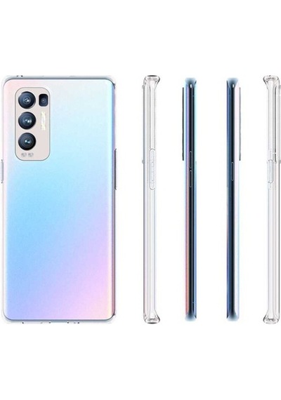 Oppo Uyumlu Reno 5 Pro 5G Kılıf Zore Süper Silikon Kapak-Renksiz