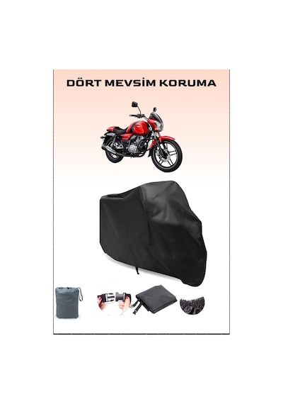 Siyah Bajaj V 15 Uyumlu Motorsiklet Branda, Motor Örtüsü