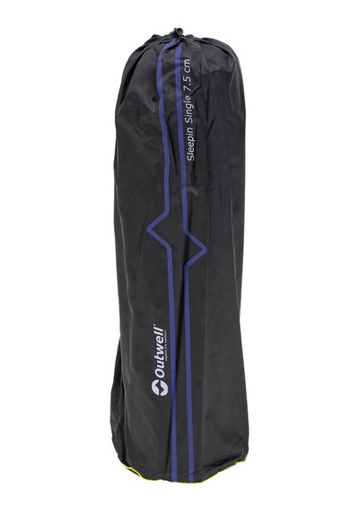 Outwell Sleepin Single 7.5 Cm Yalıtımlı Şişme Mat Blk. Siyah