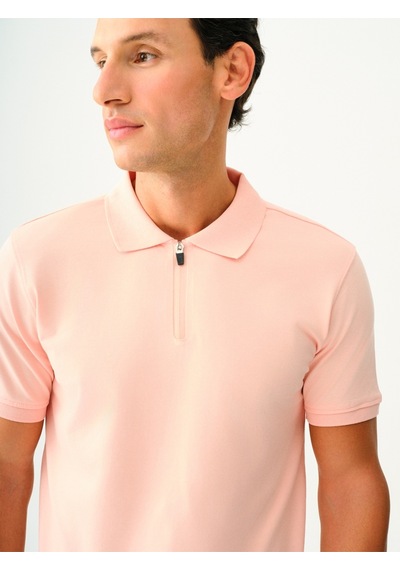 Regular Fit Erkek Polo K.kol Somon