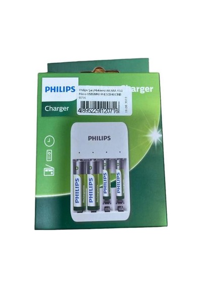 Philips 4 Lü Aa & Aaa Nı-cd & Nı-mh Micro Usb Pil Şarj