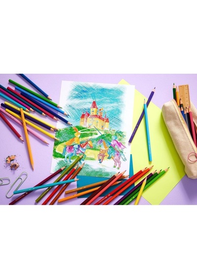 Faber-castell 36 Renk Boya Kalemi, Canlı Ve Parlak Renkler, Kırılmaya Dayanıklı Uçlar, Ergonomik Tasarım, Karton Kutu, Okul Ve Sanat İçin Uygun