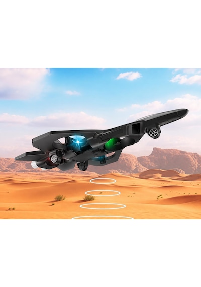 Xf819 Turbo Fan Uçak Dron 2.4 Ghz Kontrol 360 Derece Dönüş Tek Tuş İniş Kalkış Dayanıklı Epp Gövde Ful Köpük Gövde Olup Darbelere Karşı Korumalıdır Uzaktan Kumandalı Şarjlı