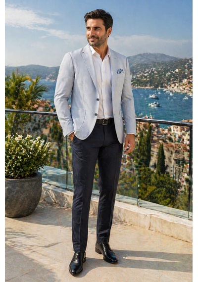Alexandergardi Erkek Blazer Ceket Mavi