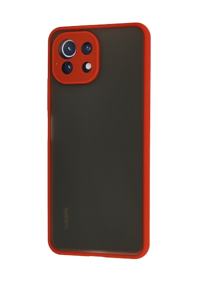 Xiaomi Mi 11 Lite Uyumlu Kılıf Montreal Silikon Kapak - Kırmızı