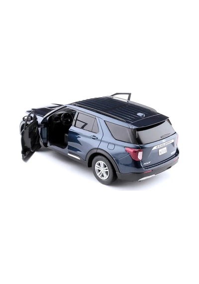 Lacivert 2022 Ford Explorer Xlt Replika - 1/24 Ölçek Motor Max Pres Döküm Modern Suv Koleksiyonluk Aracı Çok Renkli