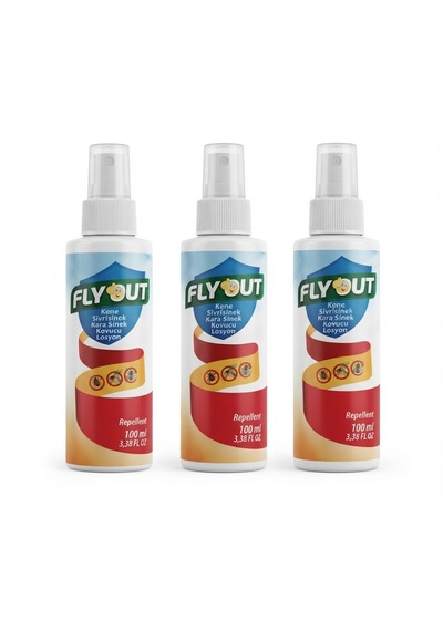 Fly Out Losyon 100 Ml X 3 Adet Kene, Sivri Sinek, Kara Sinek Kovucu