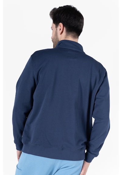 Owl 9150 Diagonel Fermuarlı Sweatshirt Light Lacivert