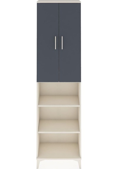 Arges Dolap 3 Raflı 2 Kapaklı Tek Askılı 60x30x221 Aytaşı-ant... Aytaşı