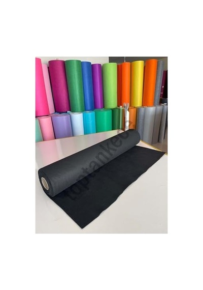 İnce Keçe Kumaş, 1 Mm Kalınlık, 100x100 Cm, Siyah