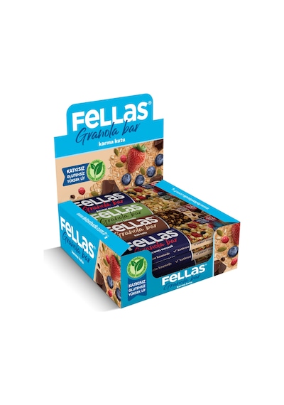 Granola Bar Protein Kaynağı 23 G Karma Kutu 12 Adet