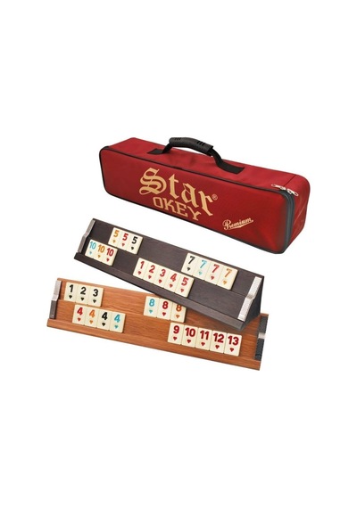 Star Oyun Aletleri Premium Ahşap Okey Takımı, Çantalı, Açık Renk