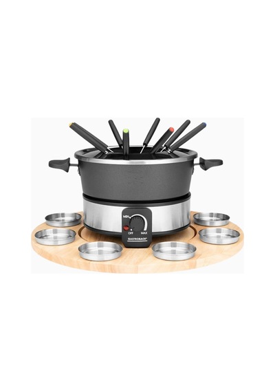 Fondue Set 1,8 L Yapışmaz Tencere Ve 8 Li Paslanmaz Sos Kabı İle Premium Set