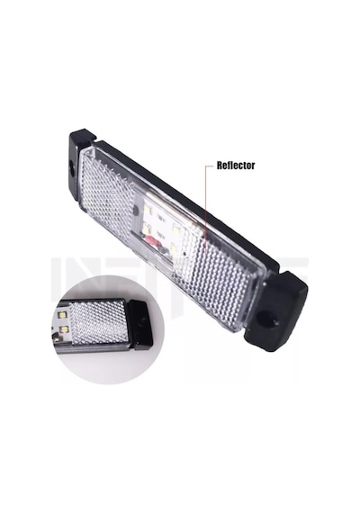Ahmet Otomotiv 4 Ledli Dekoratif Lamba Side Marker Yan-ön-arka Tır-kamyon-karavan-pickup-karavan Beyaz Renk