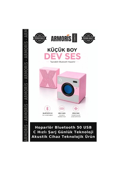 Hoparlör Bluetooth 50 Usb C Hızlı Şarj Günlük Teknoloji Akustik Cihaz Teknolojik Ürün