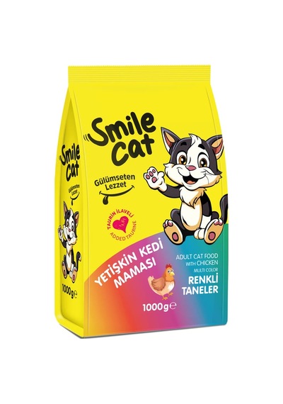 Smile 1000 Gr Kedi Maması Yetişkin Mix Sml-008 8'li Paket