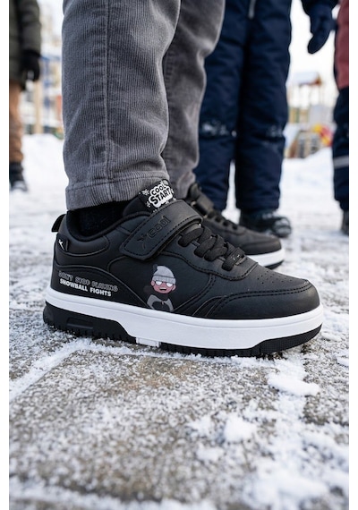 Cool Kids Çocuk Unisex Kışlık Su Geçirmez Kaydırmaz Hafif Kauçuk Taban Rahat Cilt Deri Spor Ayakkabı siyah Cool Kids Çocuk Unisex Kışlık Su Geçirmez Kaydırmaz Hafif Kauçuk Taban Rahat Cilt Deri Spor Ayakkabı siyah