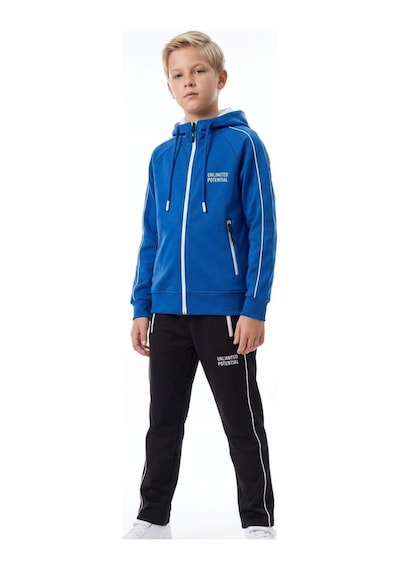 Pina Kids Erkek Çocuk Unlimited Şeritli Kapüşonlu Düz Paça Reglan Kol Dalgıç Kumaş Eşofman Takımı Esf7014 Mavi Pina Kids Erkek Çocuk Unlimited Şeritli Kapüşonlu Düz Paça Reglan Kol Dalgıç Kumaş Eşofman Takımı Esf7014 Mavi