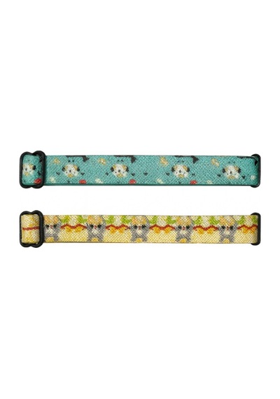 2 Adet Desenli Zilli Kedi Tasması - Ayarlanabilir Cat Collar