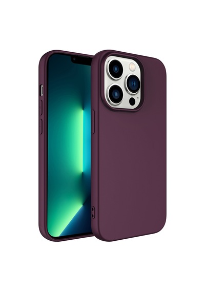Apple Uyumlu iPhone 14 Pro Max Kılıf Zore Lsr Lansman Kapak Koyu Mor