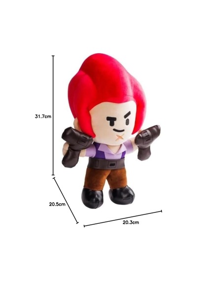 Brawl Stars Yumuşak Kadifemsi Peluş Figür - Colt - 30 Cm Renkli