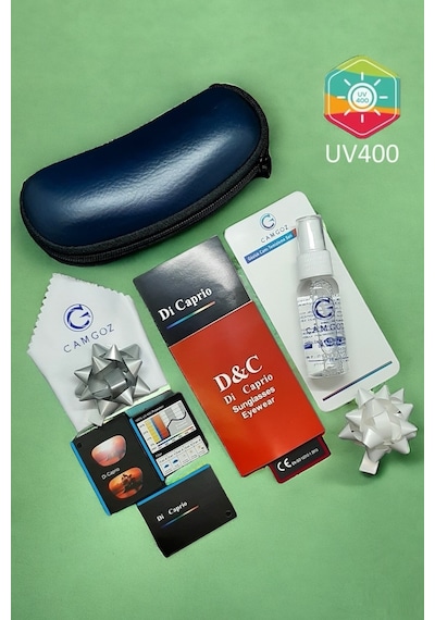 Di Caprio Dc18196p Parlak Siyah Kare Model Unisex Güneş Gözlüğü
