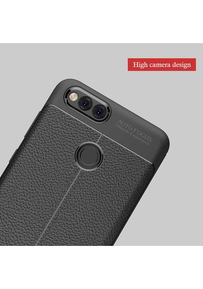 Huawei Honor 7X Kılıf Deri Tarzı Niss Silikon Case